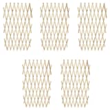 Extendable Wood Trellis Fence 5' 11" x 2' 11" Set of 5