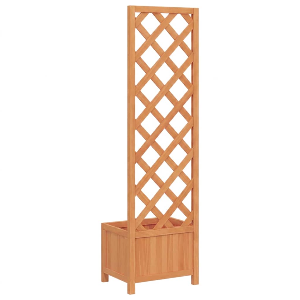 Cvetlični lonec z rešetko 40x30x135 cm masiven les jelka - slika 6