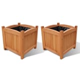 Plantenbak hout 30 x 30 x 30 cm (set van 2)