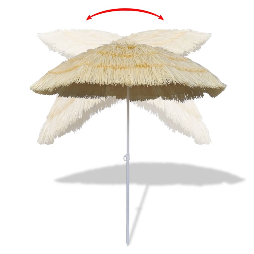 Thumbnail - vidaXL Strandschirm Hawaii-Stil Kippbar