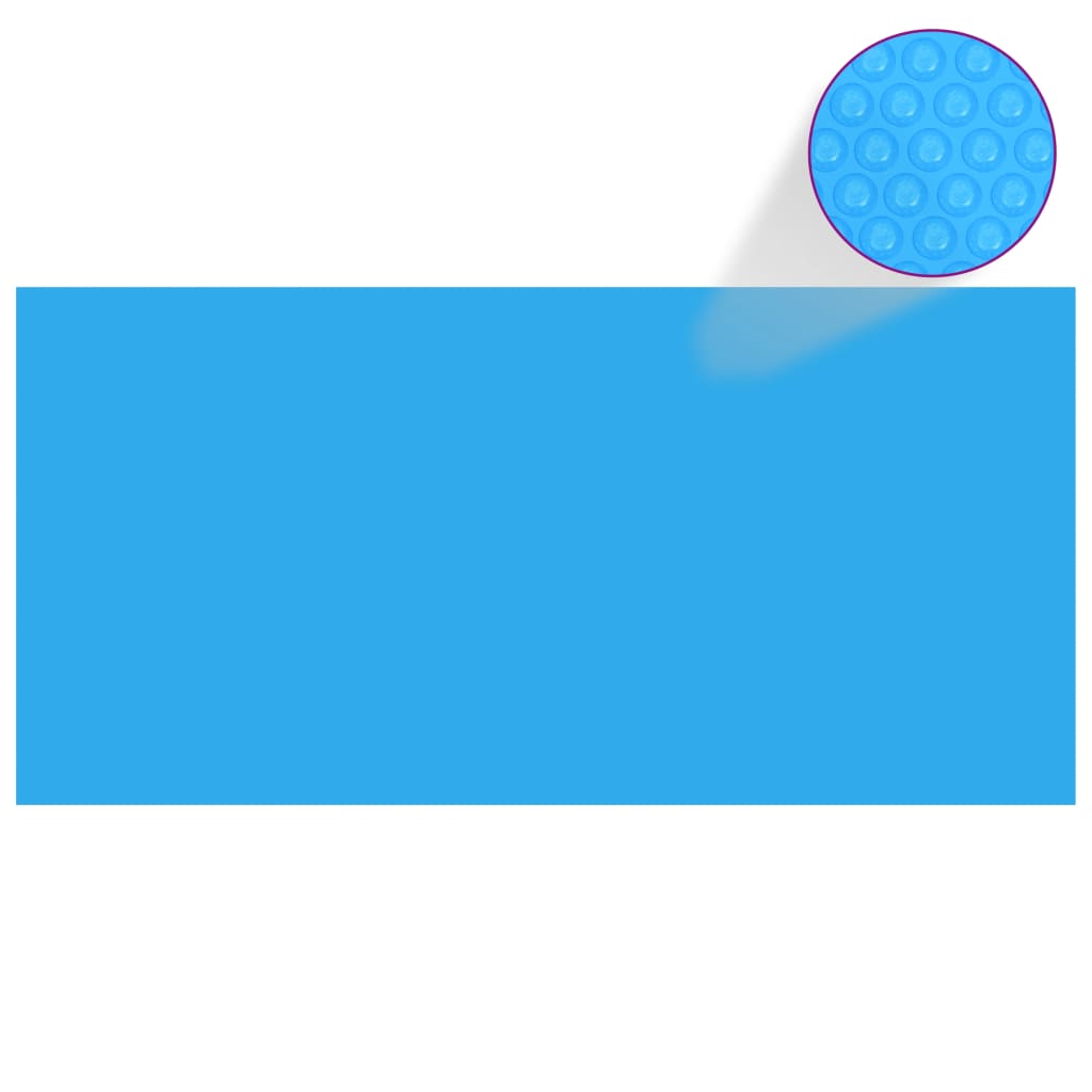 Folie dreptunghiulară pentru piscină din PE, 450 x 220, albastru vidaxl.ro