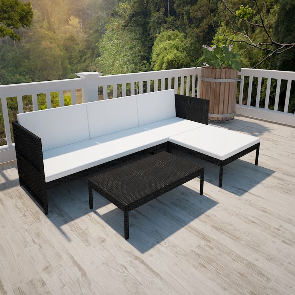 loungeset aluminium wicker