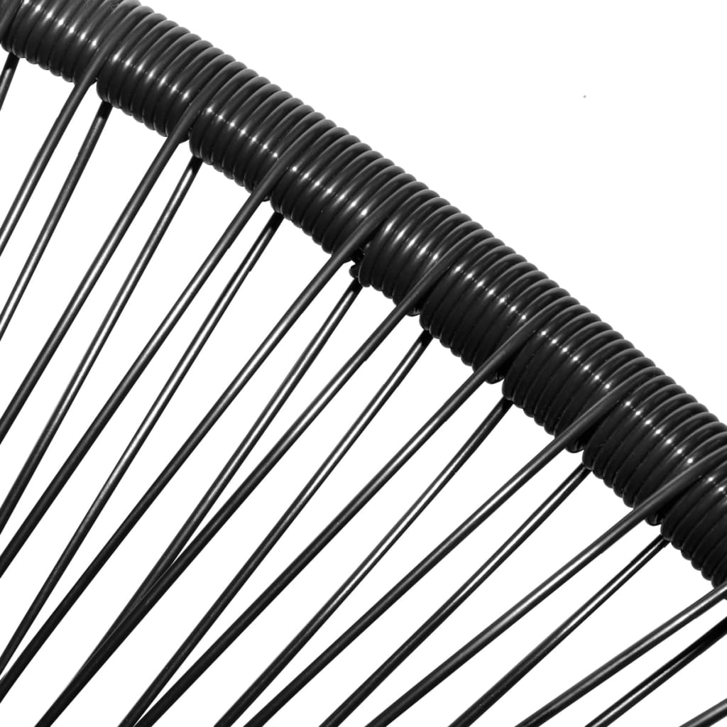 Thumbnail - vidaXL Garten-Mondstuhl Poly Rattan Schwarz