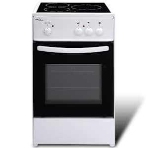 Vrijstaande elektrische oven met 3 keramische kookplaten 50 x 50 cm