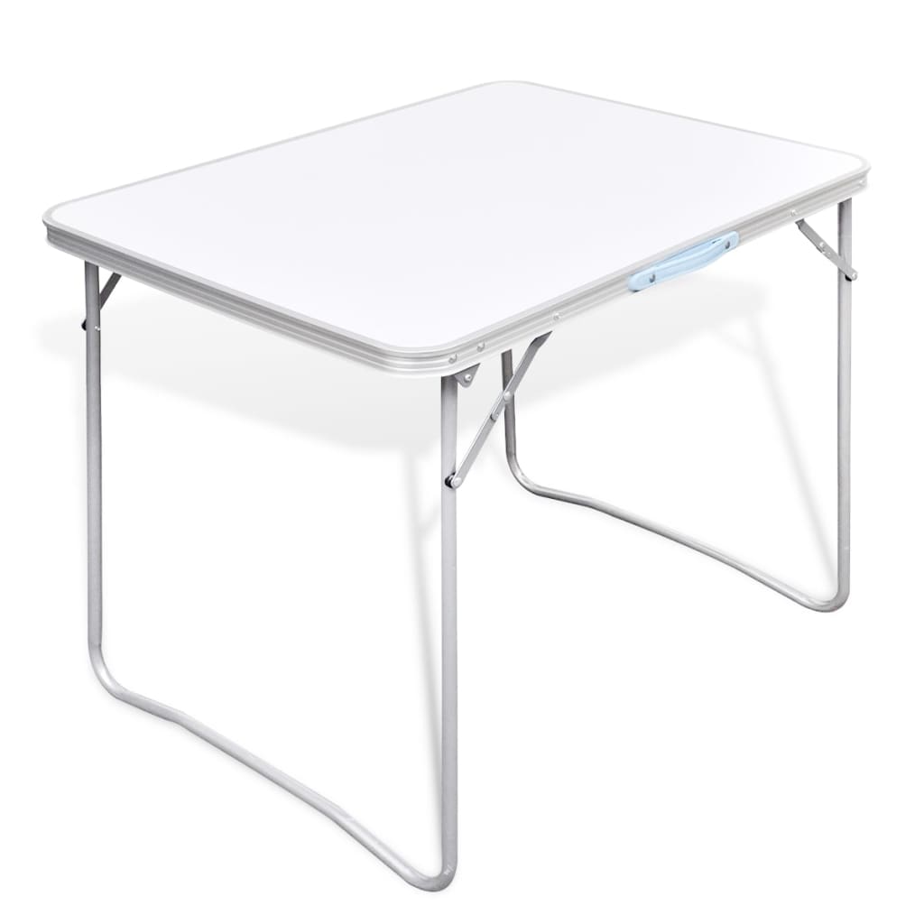 vidaXL Campingtisch zusammenklappbar mit Metallrahmen 80 x 60 cm