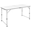 vidaXL kokkupandav alumiiniumist matkalaud 120 x 60 cm