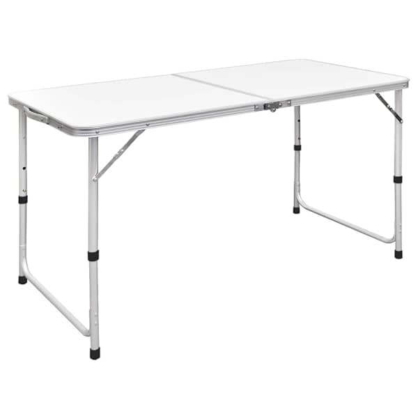 vidaXL kokkupandav alumiiniumist matkalaud 120 x 60 cm