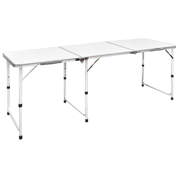Kokkupandav matkalaud 180 x 60 cm reguleeritava k&otilde;rgusega