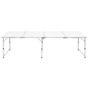 Skládací kempingový stůl s nastavitelnou výškou 240 x 60 c m hliník - obrázek 2