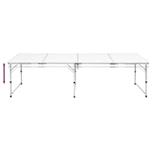 Skládací kempingový stůl s nastavitelnou výškou 240 x 60 c m hliník - obrázek 3