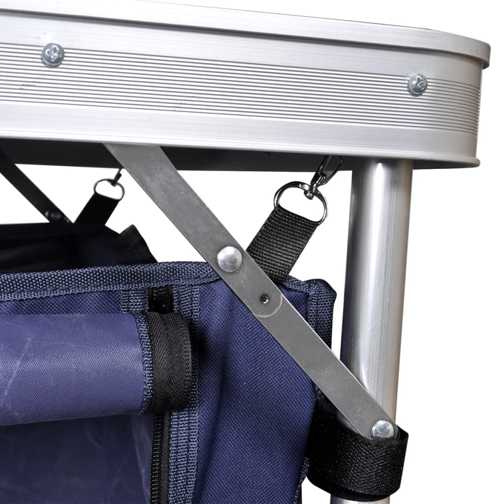 Foldable Camping Cupboard With Aluminium Frame VidaXL 14 width=274