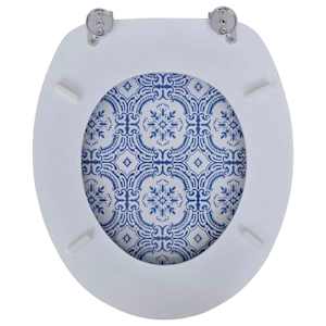 WC prkénko s víkem z MDF potisk s motivem porcelánu - obrázek 5