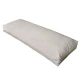 vidaXL Almofada de assento estofada 120x40x10 cm branco areia