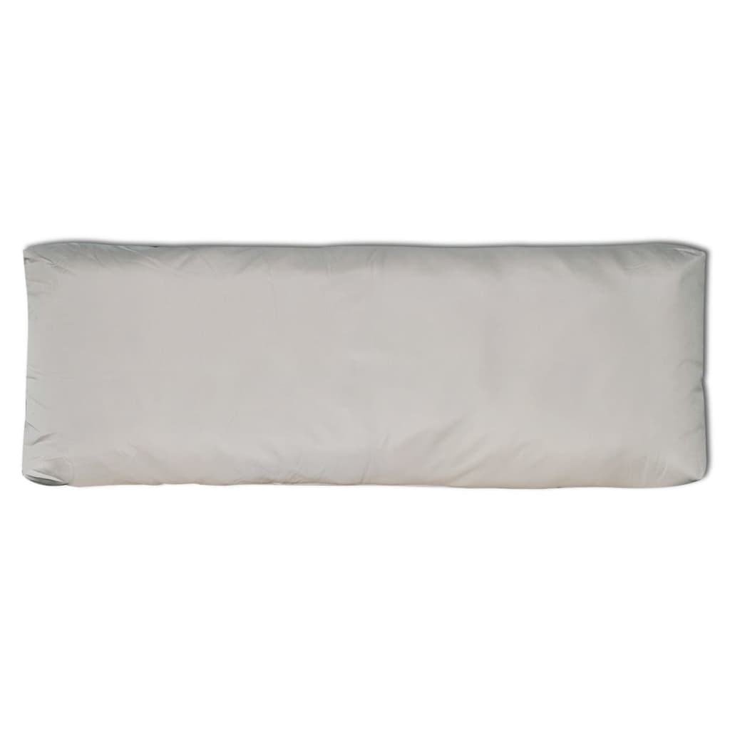

vidaXL Rugkussen gestoffeerd 120x40x10 cm zandwit