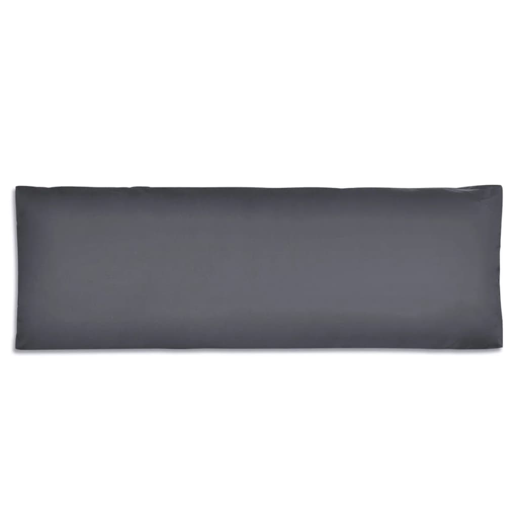 vidaXL Tapecirani jastuk za naslon sjedala sivi 120 x 40 x 10 cm
