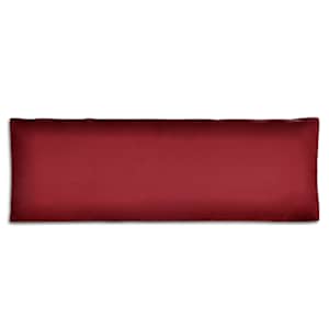 Čalouněný polstr na opěradlo vínově červený 120 x 40 x 10 cm - obrázek 2