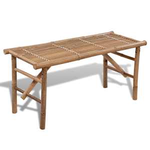 Skládací zahradní lavice 118 cm bambus - obrázek 1