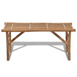 Skládací zahradní lavice 118 cm bambus - obrázek 2