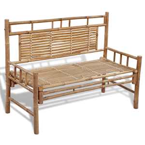 Zahradní lavice 120 cm bambus - obrázek 1