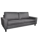 vidaXL Sofa 3-Seater Fabric Dark Grey