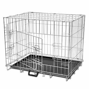 Kokkupandav metallist puur koerale, M