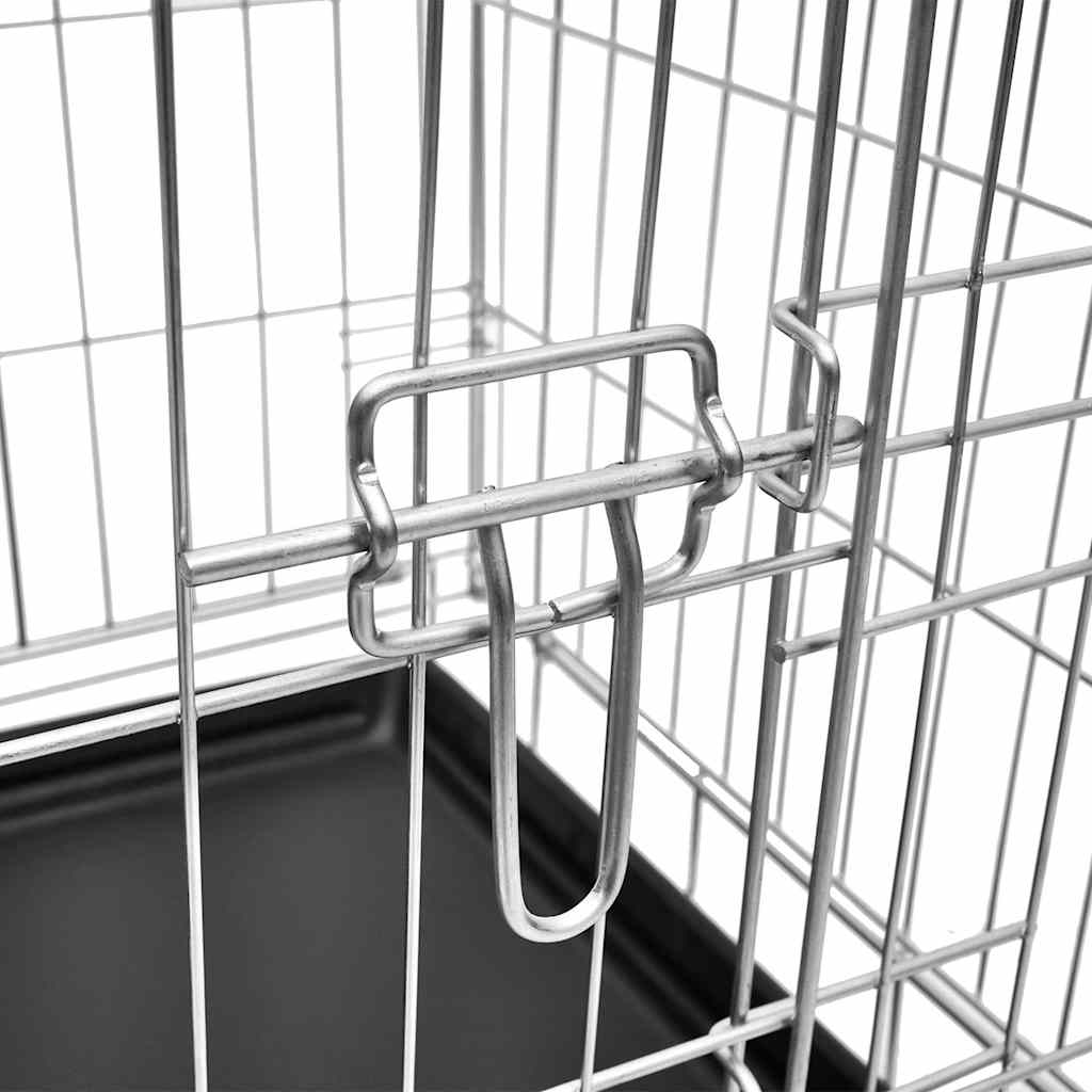 Cage Métallique Et Pliable Pour Chiens M VidaXL 13 width=274