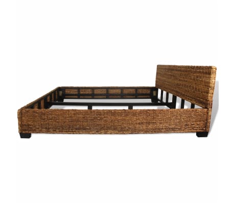 vidaXL Bed Frame Handwoven Abaca Rattan 180x200 cm 6FT Super King