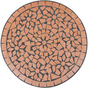 Bistro stolek terakota 60 cm mozaika - obrázek 3