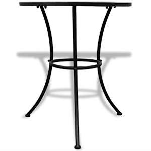 Bistro stolek modrý a bílý 60 cm mozaika - obrázek 2