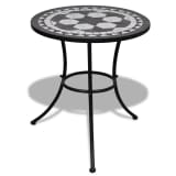 Mosaiktisch 60 cm Schwarz/Weiß