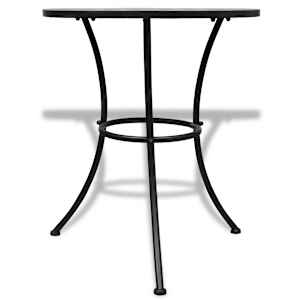 Bistro stolek terakota a bílý 60 cm mozaika - obrázek 2