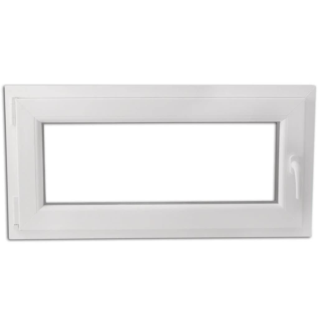

vidaXL PVC raam met dubbel glas en handvat rechts 1200 x 600 mm