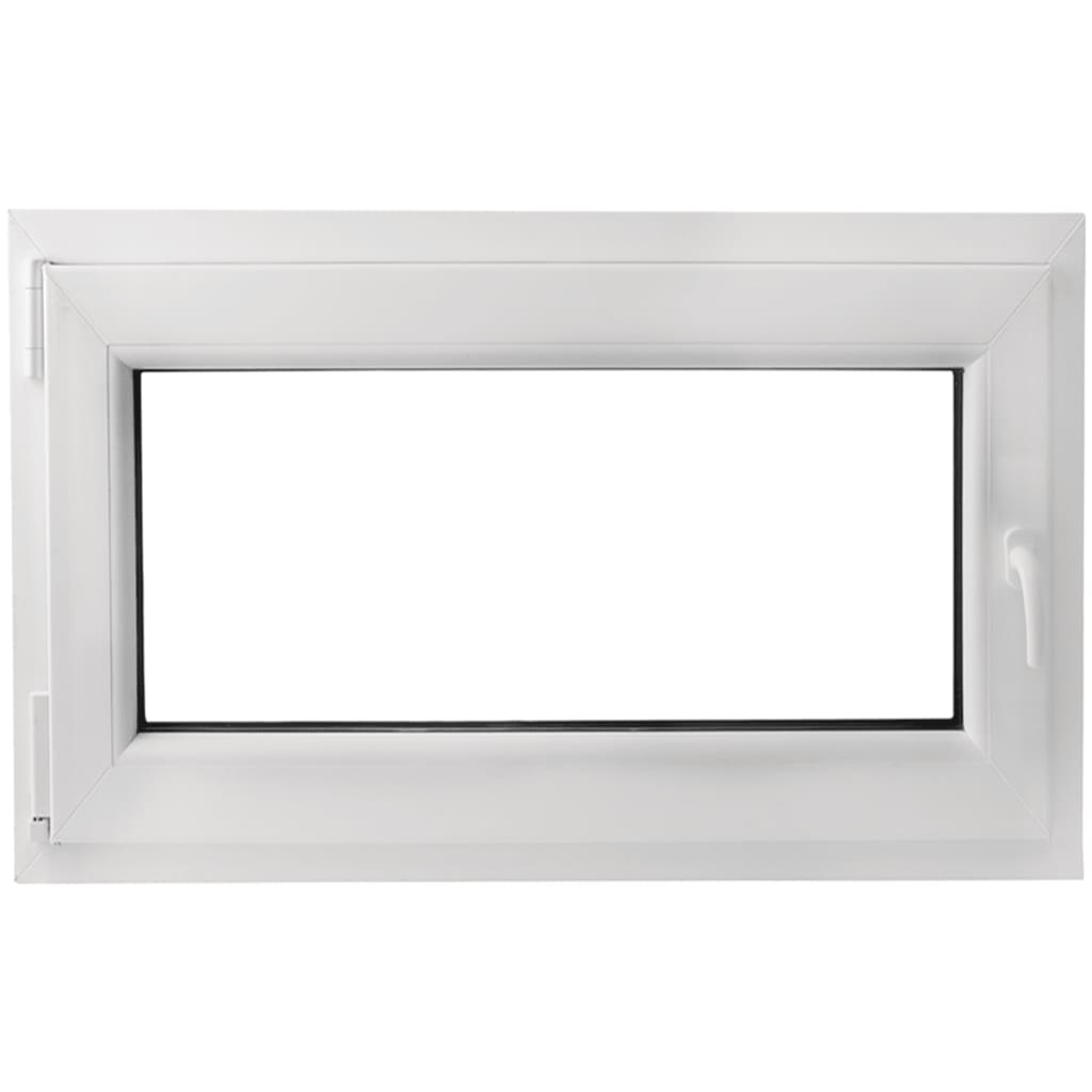 

vidaXL PVC raam met dubbel glas en handvat rechts 1100 x 700 mm