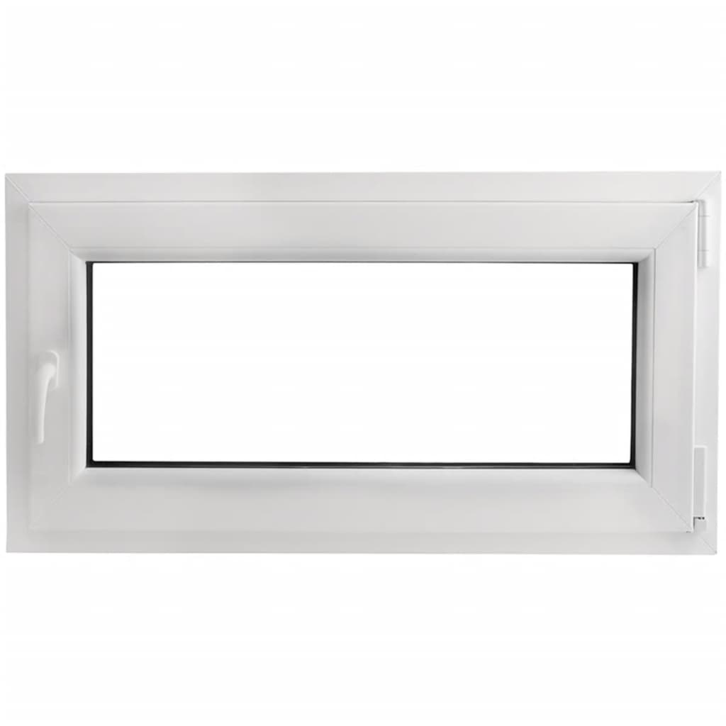 

vidaXL PVC raam met dubbel glas en handvat links 1100 x 600 mm