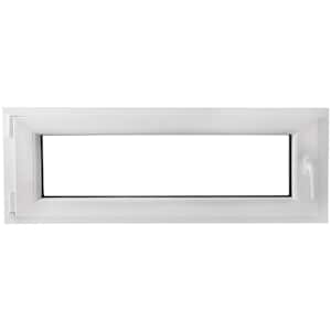 Ventana doble acristalado PVC oscilo-batiente manilla der 1100x400mm
