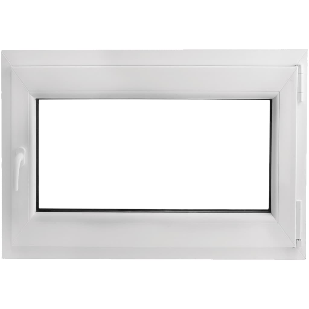 

vidaXL PVC raam met dubbel glas en handvat links 1000 x 700 mm