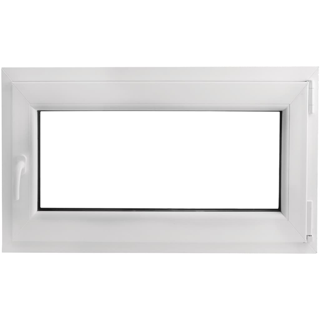

vidaXL PVC raam met dubbel glas en handvat links 1000 x 600 mm
