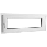 Vridbart PVC dubbelglasfönster med handtag vänster 1000 x 400 cm