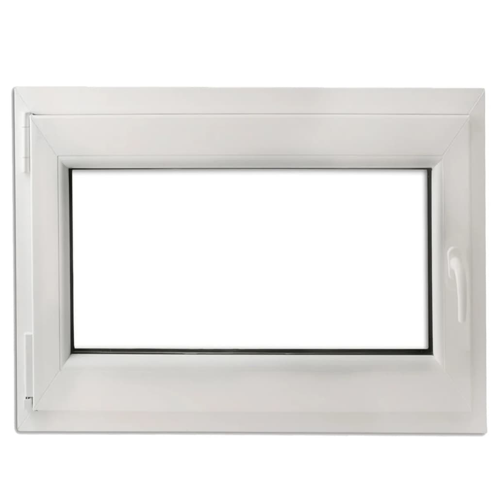 

vidaXL PVC raam met dubbel glas en handvat rechts 900 x 700 mm