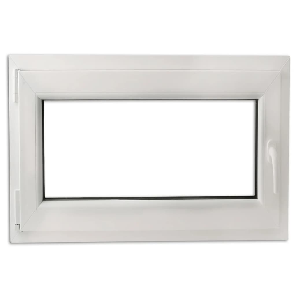 

vidaXL PVC raam met dubbel glas en handvat rechts 900 x 600 mm