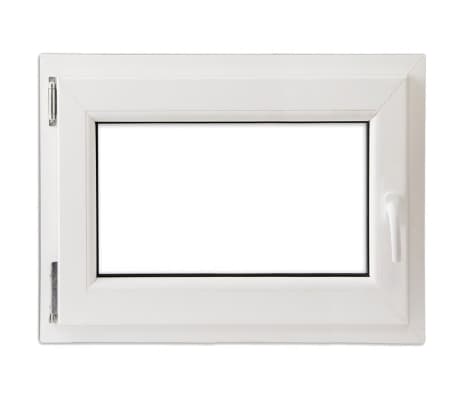 Fenêtre oscillo-battante PVC Double vitrage poignée à droite 800x700mm