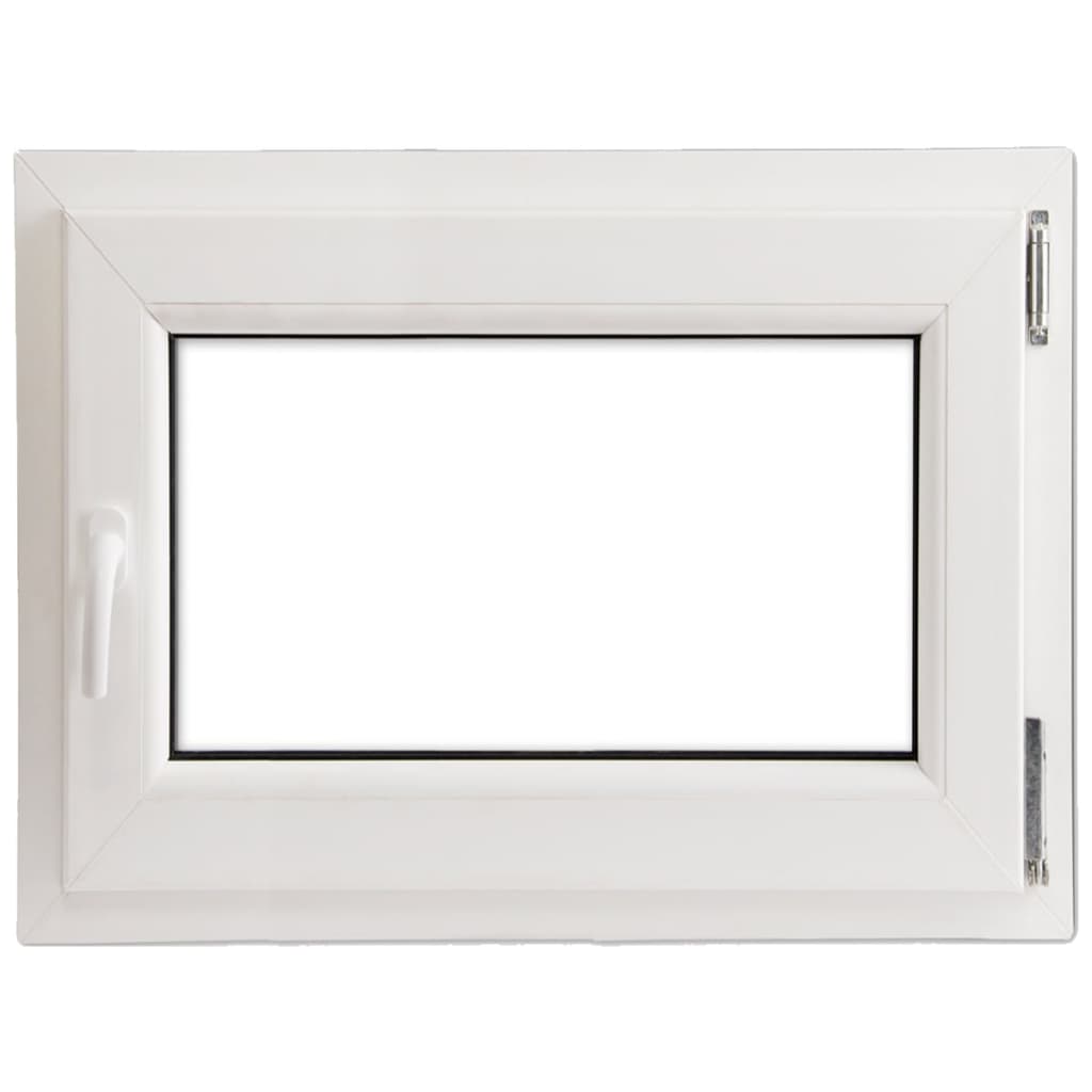 

vidaXL PVC raam met dubbel glas en handvat links 800 x 600 mm