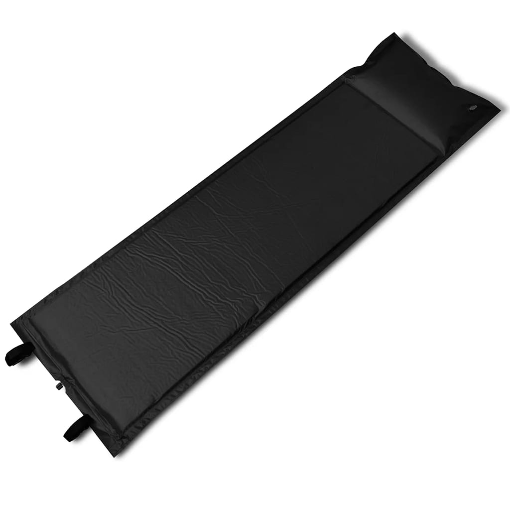Musta Itsestään Täyttyvä Ilmapatja 185 x 55 x 3 cm (Yhden hengen)