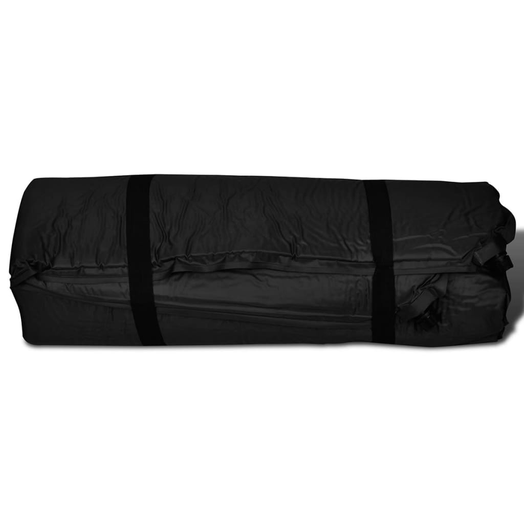 Fekete önfelfújós matrac 190 x 130 x 5 cm kétszemélyes 