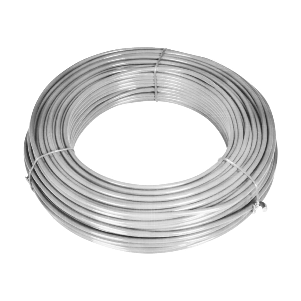 vidaXL Gaashek met palen 15x1,25 m gegalvaniseerd staal afbeelding
