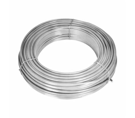 vidaXL 金網フェンス 支柱スパイク付き 亜鉛メッキスチール製 25x1m