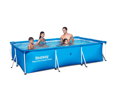 Bestway Steel Pro swimmingpool med stålstel 300 x 201 x 66 cm 56404