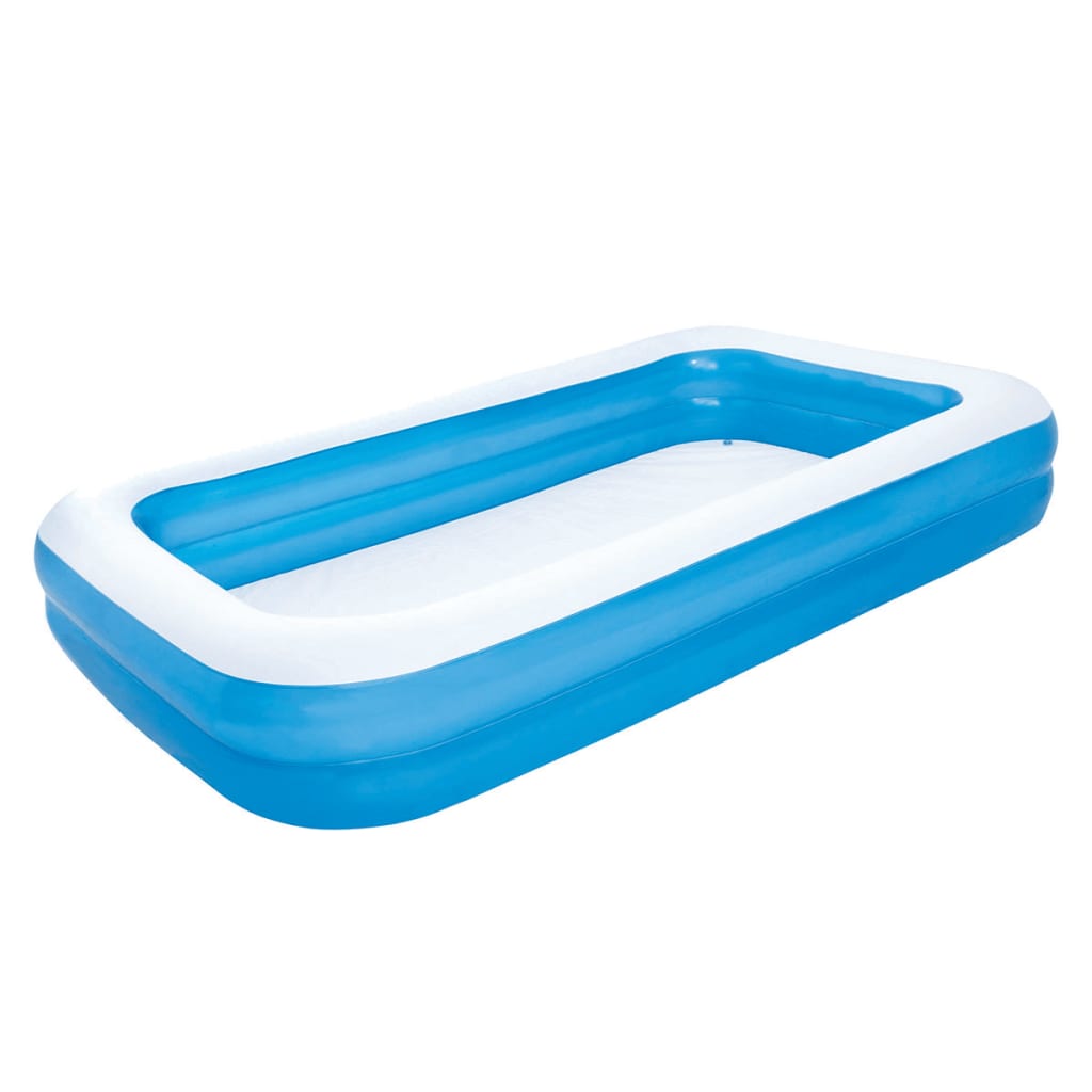 Bestway Zwembad opblaasbaar 305x183x46 cm blauw/wit 54009