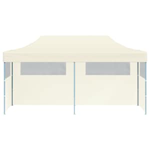 Krémový skládací nůžkový party stan 3 x 6 m - obrázek 4