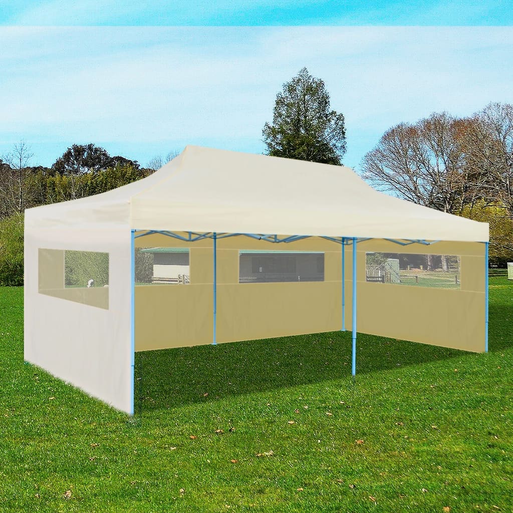Vidaxl toit de tente de réception 3x3 m beige 270 g/m² - Conforama